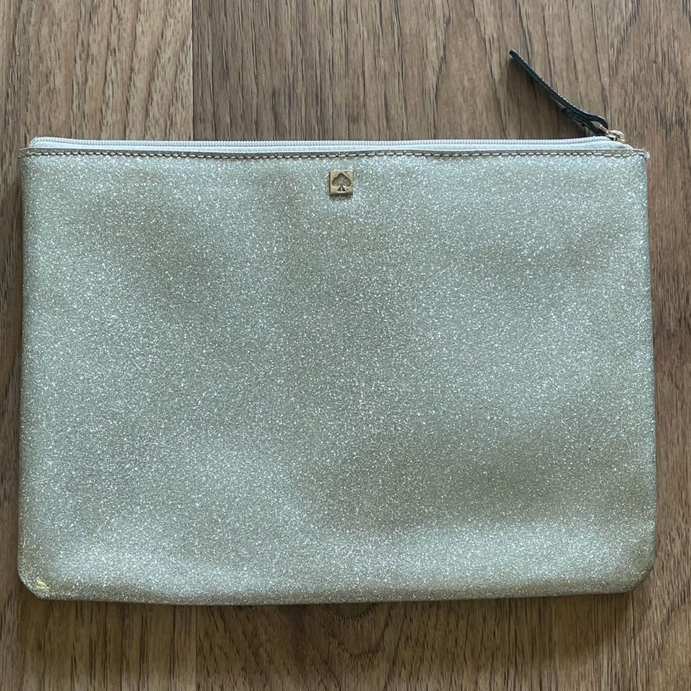Kate Spade metallic pouch